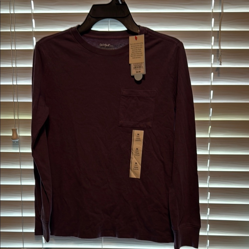 Cat & Jack Purple Long Sleeve Tee Soft Knit Crew Neck